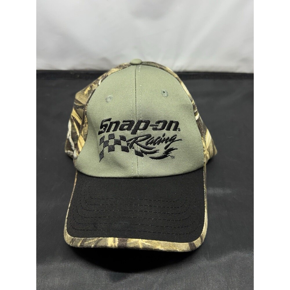 Snap-On Tools Racing Hat Brown Camo Strapback Mens OS Adjustable